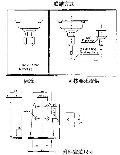 HLP系列压力控制器联结与安装方式